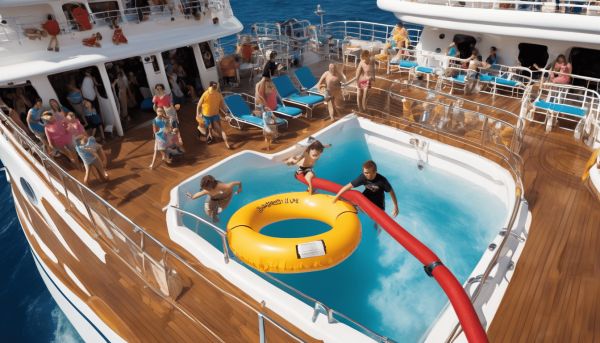 Jumping in to save child during disney cruise mishap